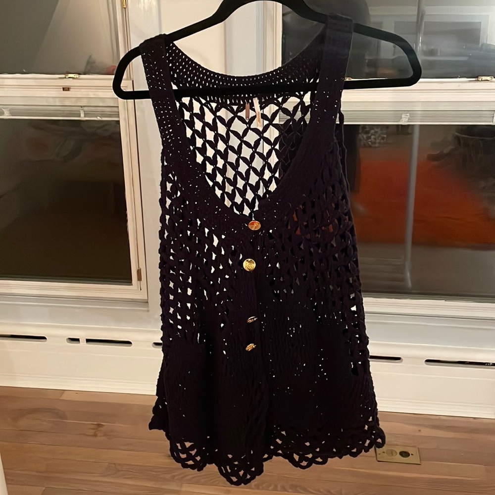 Free People. Crochet Vest.